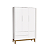 Quarto de Bebê Berço Evolution + Guarda Roupa 3 Portas + Cômoda Sapateira Elfe Branco Fosco - Imagem 4