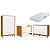 Quarto de Bebê Berço Evolution + Guarda Roupa 3 Portas + Cômoda Sapateira Elfe Branco Fosco/ Savana - Imagem 2