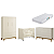 Quarto de Bebê Berço Evolution + Guarda Roupa 3 Portas + Cômoda Sapateira Elfe Areia Fosco - Imagem 2