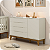 Quarto de Bebê Berço Evolution + Guarda Roupa 3 Portas + Cômoda Sapateira Elfe Areia Fosco - Imagem 10