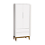 Quarto de Bebê Berço Evolution + Guarda Roupa + Cômoda 3 Gavetas Classic Branco Fosco - Imagem 4