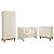 Quarto de Bebê Berço Evolution + Guarda Rousa + Cômoda 3 Gavetas Classic Areia Fosco - Imagem 1