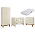 Quarto de Bebê Berço Evolution + Guarda Rousa + Cômoda 3 Gavetas Classic Areia Fosco - Imagem 2