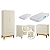 Quarto de Bebê Berço Evolution + Guarda Rousa + Cômoda 3 Gavetas Classic Areia Fosco - Imagem 3
