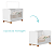 Quarto de Bebê Berço Americano + Cômoda Infantil Apolo Branco Fosco - Imagem 5