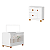 Quarto de Bebê Berço Americano + Cômoda Infantil Apolo Branco Fosco - Imagem 1