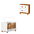 Quarto de Bebê Berço Americano + Cômoda Infantil Apolo Branco Savana - Imagem 1