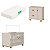 Quarto de Bebê Berço Americano + Cômoda Infantil Apolo Areia Fosco - Imagem 2