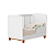 Quarto de Bebe Berço Americano + Guarda Roupa Infantil 3P 3G Apolo Branco Fosco - Imagem 6