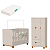 Quarto de Bebe Berço Americano + Guarda Roupa Infantil 3P 3G Apolo Areia Fosco - Imagem 2