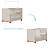Quarto de Bebe Berço Americano + Guarda Roupa Infantil 3P 3G Apolo Areia Fosco - Imagem 7