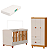 Quarto de Bebe Berço Americano + Guarda Roupa Infantil 3P 3G Apolo Areia Savana - Imagem 2