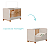 Quarto de Bebe Berço Americano + Guarda Roupa Infantil 3P 3G Apolo Areia Savana - Imagem 7