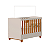 Quarto de Bebe Berço Americano + Guarda Roupa Infantil 3P 3G Apolo Areia Savana - Imagem 5