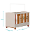 Quarto de Bebe Berço Americano + Guarda Roupa Infantil 3P 3G Apolo Areia Savana - Imagem 8