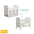 Berço Americano Mini Cama Branco Fosco Danny + Colchão - Imagem 4