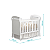 Berço Americano Mini Cama Branco Brilho Danny + Colchão - Imagem 6