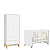 Quarto de Bebê Berço Evolution + Guarda Roupa 2 Portas Classic Branco Fosco - Imagem 5