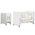 Quarto de Bebê Berço Evolution + Guarda Roupa 2 Portas Classic Branco Fosco - Imagem 9