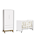 Quarto de Bebê Berço Evolution + Guarda Roupa 2 Portas Classic Branco Fosco - Imagem 1