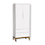 Quarto de Bebê Berço Evolution + Guarda Roupa 2 Portas Classic Branco Fosco - Imagem 3