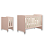 Quarto de Bebê Berço Evolution + Guarda Roupa 2 Portas Classic Rosa Fosco - Imagem 9