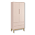 Quarto de Bebê Berço Evolution + Guarda Roupa 2 Portas Classic Rosa Fosco - Imagem 7