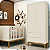 Quarto de Bebê Berço Evolution + Guarda Roupa 2 Portas Classic Areia Fosco - Imagem 2