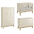 Quarto de Bebê Berço + Cômoda Sapateira + Guarda Roupa 3 Portas Areia Classic - Imagem 6