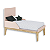 Quarto de Bebê Berço + Cômoda Sapateira + Guarda Roupa 3 Portas Rosa Classic - Imagem 8