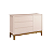 Quarto de Bebê Berço + Cômoda Sapateira + Guarda Roupa 3 Portas Rosa Classic - Imagem 4