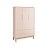 Quarto de Bebê Berço + Cômoda Sapateira + Guarda Roupa 3 Portas Rosa Classic - Imagem 10