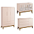 Quarto de Bebê Berço + Cômoda Sapateira + Guarda Roupa 3 Portas Rosa Classic - Imagem 1