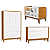 Quarto de Bebê Berço + Cômoda Sapateira + Guarda Roupa 3 Portas Savana Classic - Imagem 1