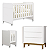 Quarto de Bebê Berço Evolution + Cômoda 3 Gavetas Branca - Imagem 2