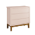 Quarto de Bebê Berço Evolution + Cômoda 3 Gavetas Rosa - Imagem 7