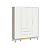 Quarto De Bebê Completo Classic Elfe Branco Amadeirado - Imagem 5