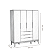 Quarto De Bebê Completo Classic Elfe Branco Amadeirado - Imagem 13