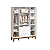 Quarto De Bebê Completo Classic Elfe Branco Amadeirado - Imagem 9