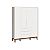 Quarto De Bebê Completo Classic Elfe Branco Amadeirado - Imagem 8