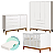 Quarto De Bebê Completo Classic Elfe Branco Amadeirado - Imagem 3