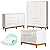 Quarto De Bebê Completo Classic Elfe Branco Amadeirado - Imagem 4
