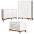 Quarto De Bebê Completo Classic Elfe Branco Amadeirado - Imagem 1