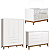 Quarto De Bebê Completo Classic Elfe Branco Amadeirado - Imagem 2