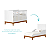 Quarto De Bebê Completo Classic Elfe Branco Amadeirado - Imagem 5