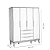 Quarto De Bebê Completo Classic Elfe Branco Savana - Imagem 11