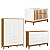 Quarto De Bebê Completo Classic Elfe Branco Savana - Imagem 2