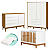 Quarto De Bebê Completo Classic Elfe Branco Savana - Imagem 3