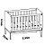 Quarto de Bebê Berço + Cômoda + Guarda Roupa Branco Savana Classic - Imagem 7