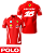 Camiseta Polo Ferrari 2026 - Charles Leclerc - Vermelho - Imagem 1